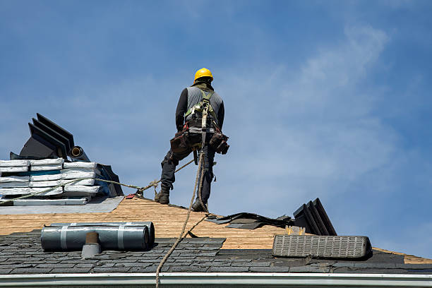 Professional Storm Damage Roof Repair technician working in Keyport, NJ